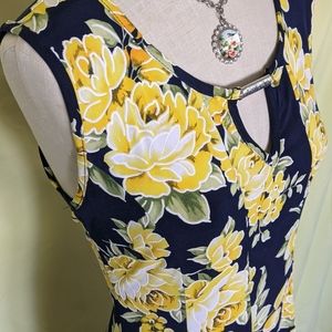 Yellow floral dress